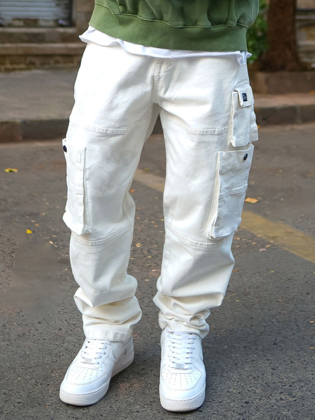 Powerlook Patch Off White Heavy Fade Mid-Rise Jeans - view 1
