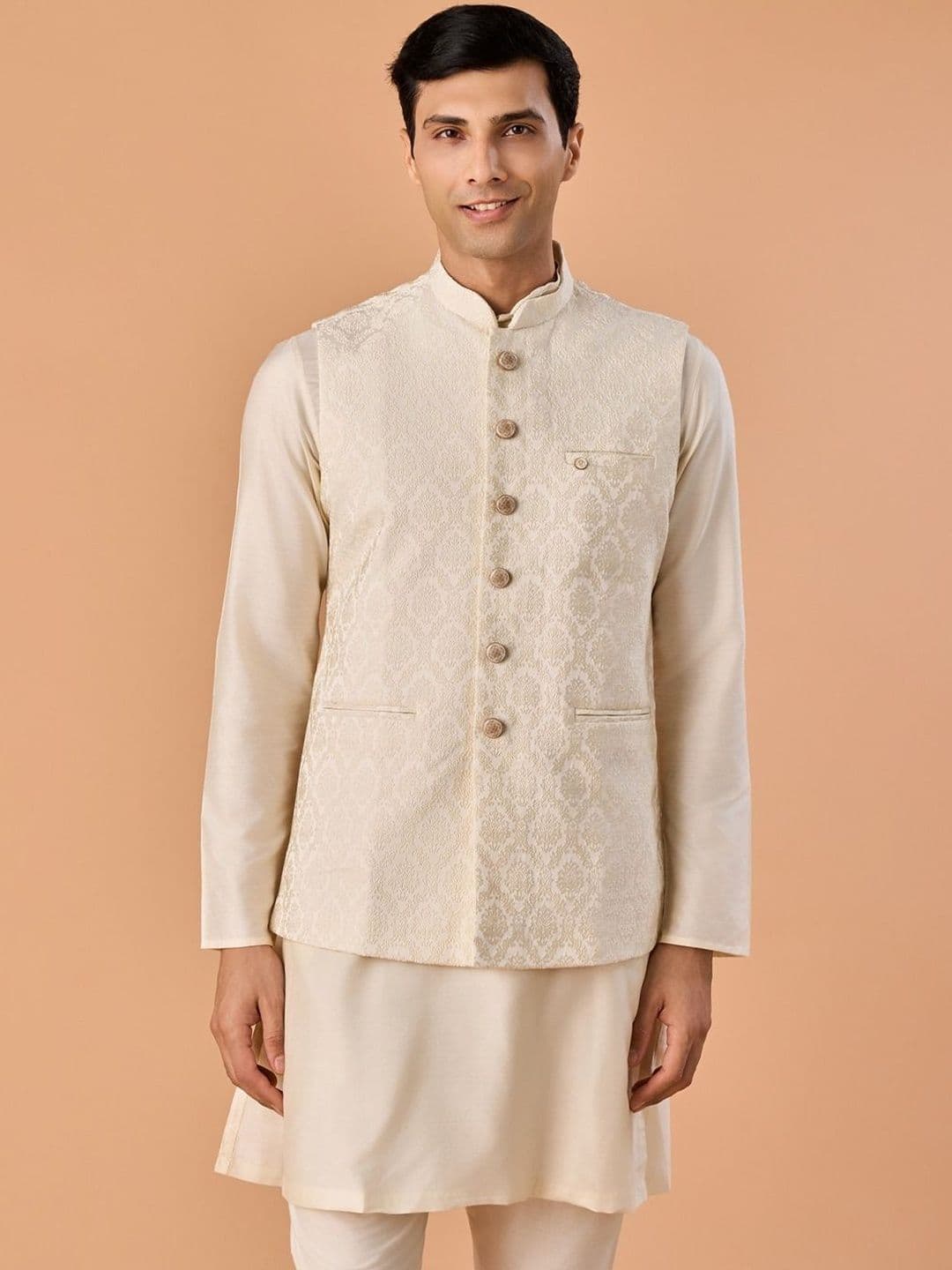 Manyavar Embroidered Nehru Jackets - view 1