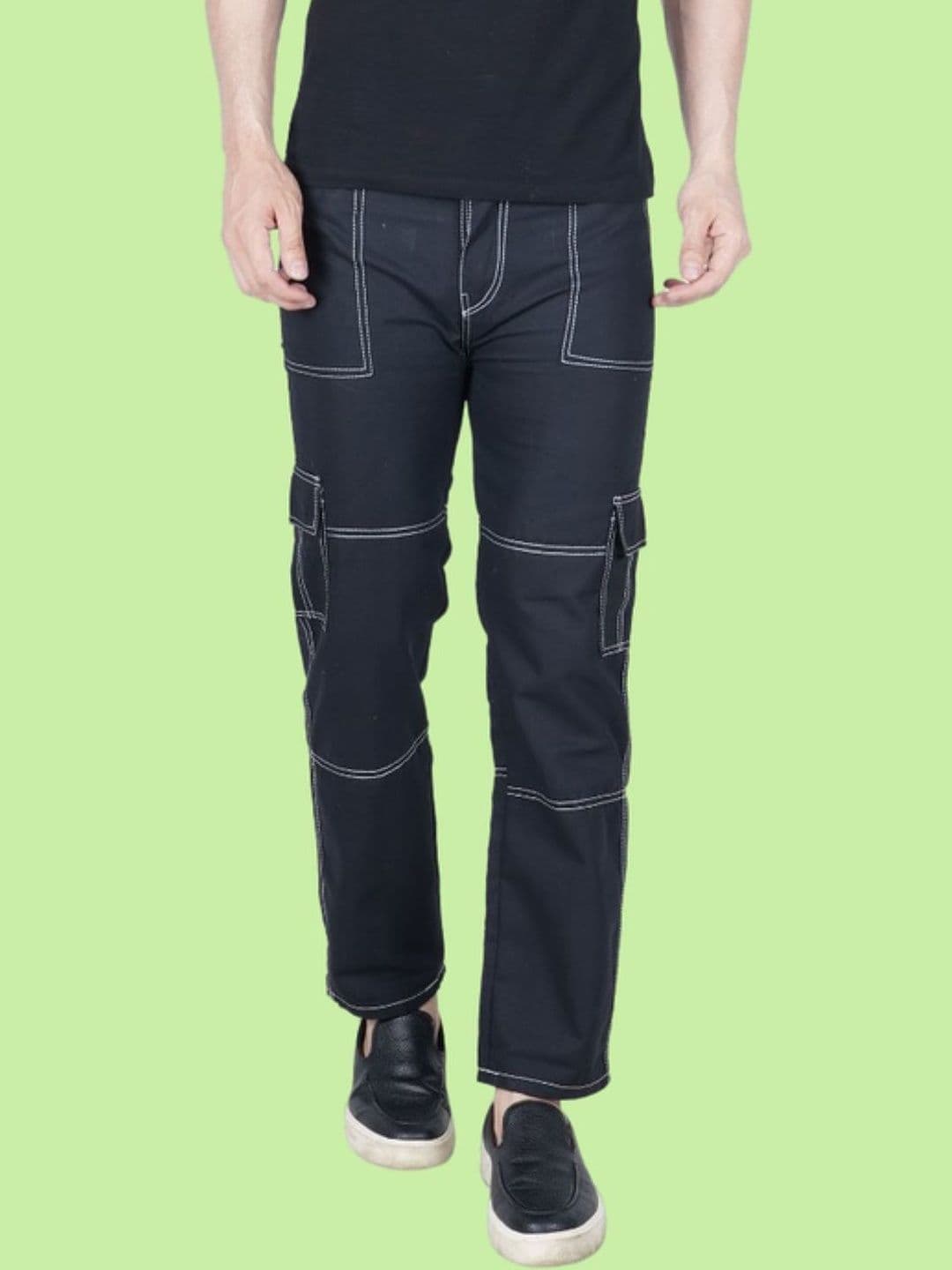 R.Code by The Roadster Life Co. Men Classic Straight Fit Mid-Rise Stretchable Jeans - view 1