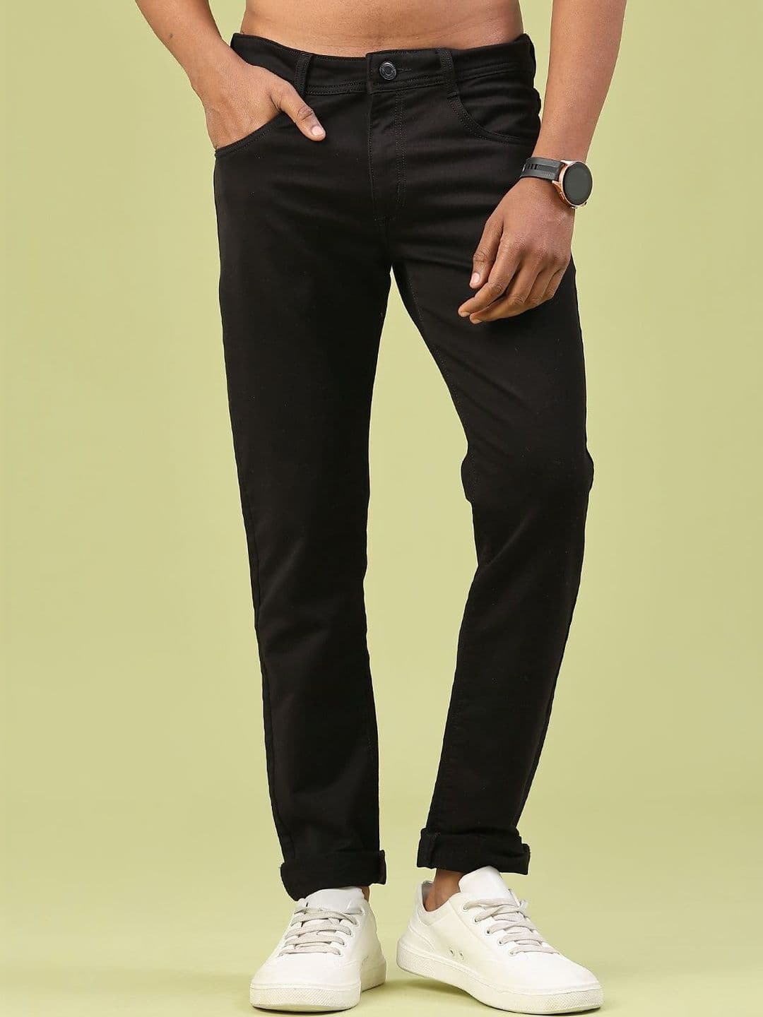 V-Mart Men Slim Fit Mid-Rise Stretchable Jeans - view 1
