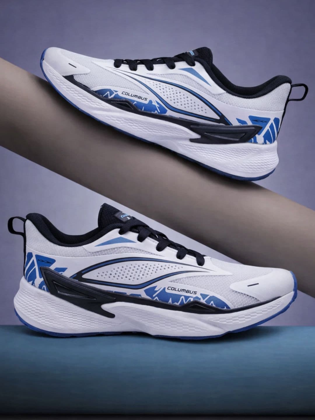 Columbus Men Mesh Running Non-Marking Shoes - view 1
