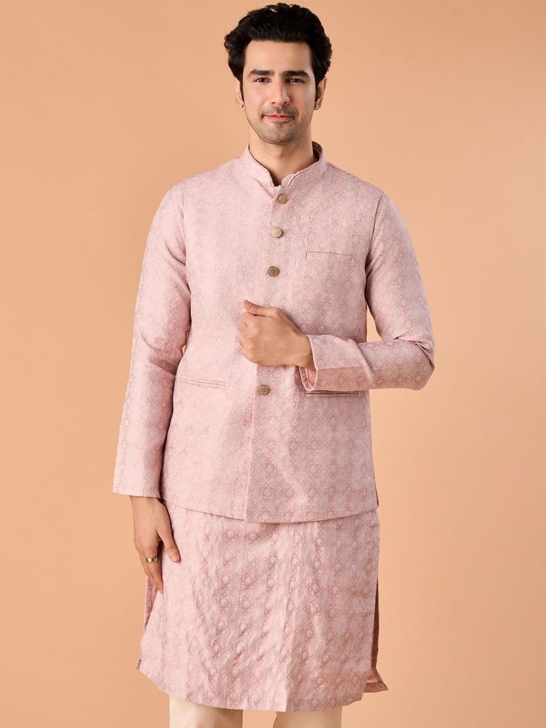 Manyavar Printed Nehru Jackets - view 1
