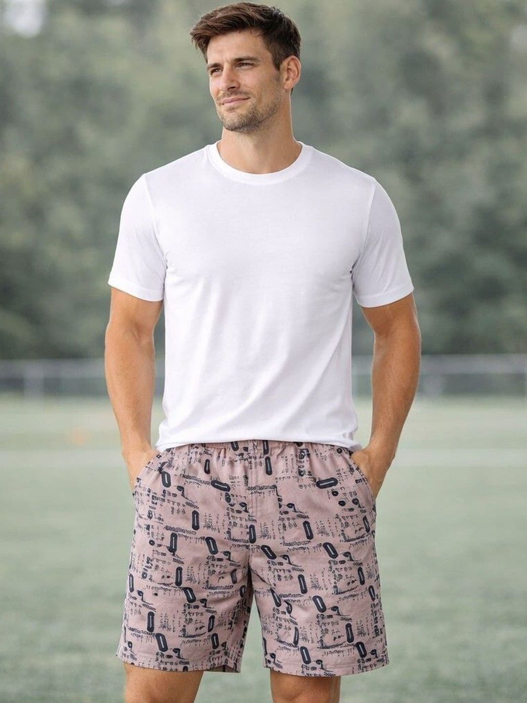 Mast & Harbour Printed Pure Cotton Mid-Rise Boxers