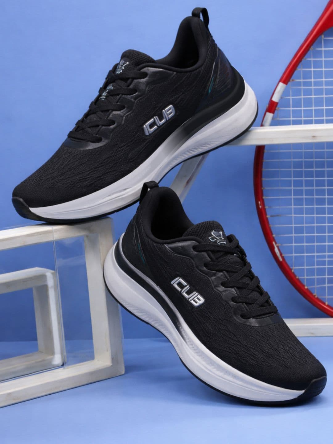 Columbus Men Mesh Running Non-Marking Shoes - view 1