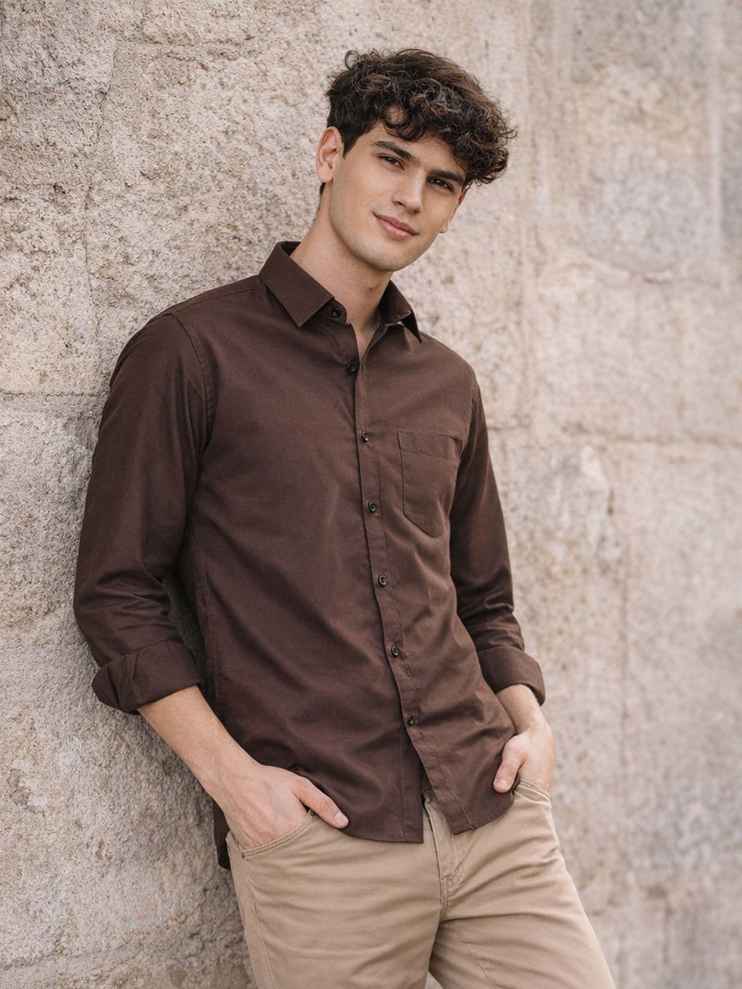 VOZIA Men Premium Slim Fit Casual Shirt - view 1