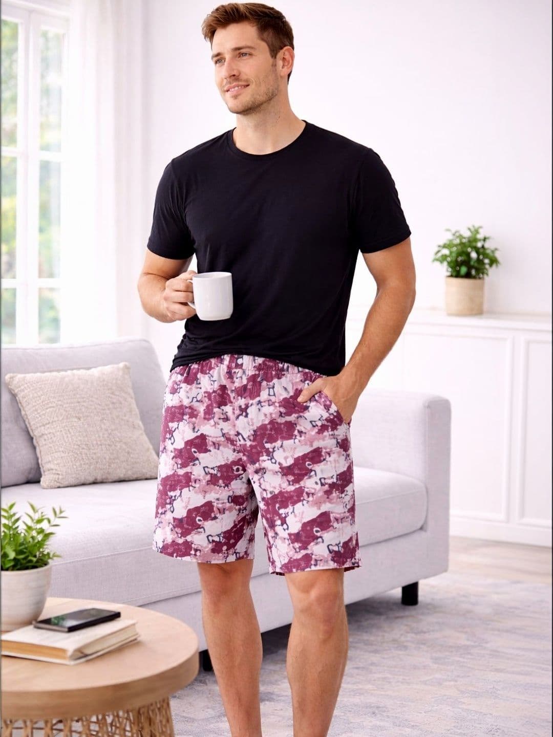Mast & Harbour Printed Cotton Mid-Rise Boxers - view 1