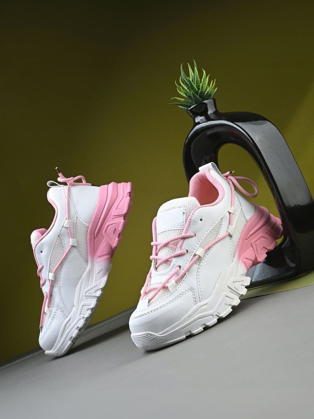 The Roadster Lifestyle Co. Women Round Toe Lightweight Lace-Ups Sneakers - view 1