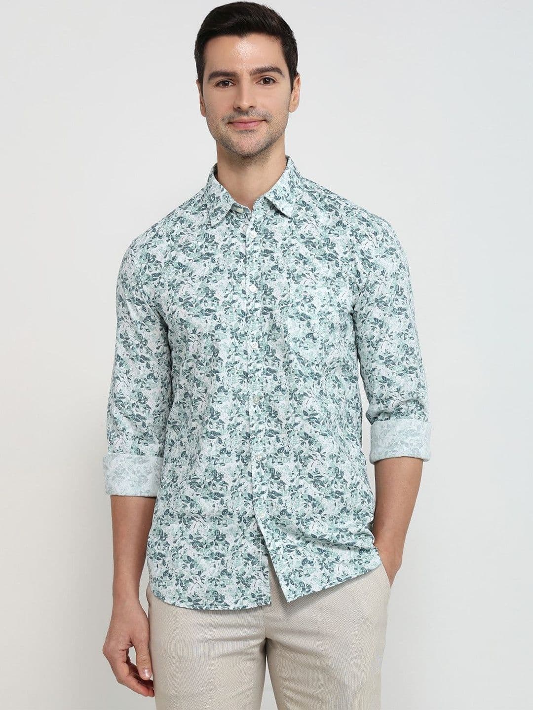 Parx Men Slim Fit Floral Printed Casual Shirt - view 1
