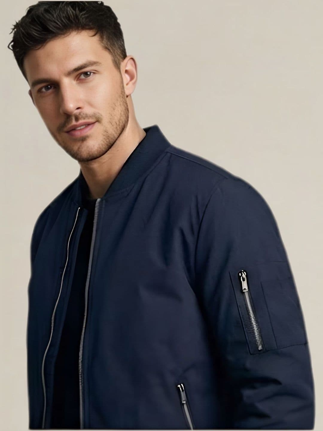 MIA FASHION Men Lightweight Bomber Jacket - view 1