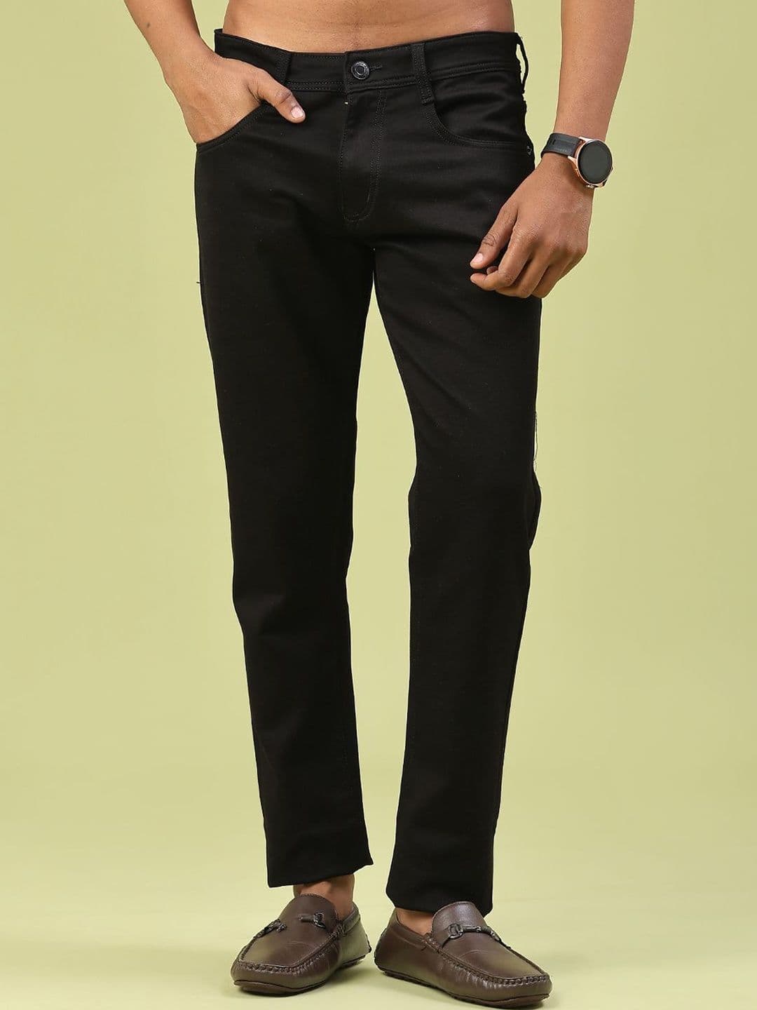 V-Mart Men Slim Fit Mid-Rise Stretchable Jeans - view 1