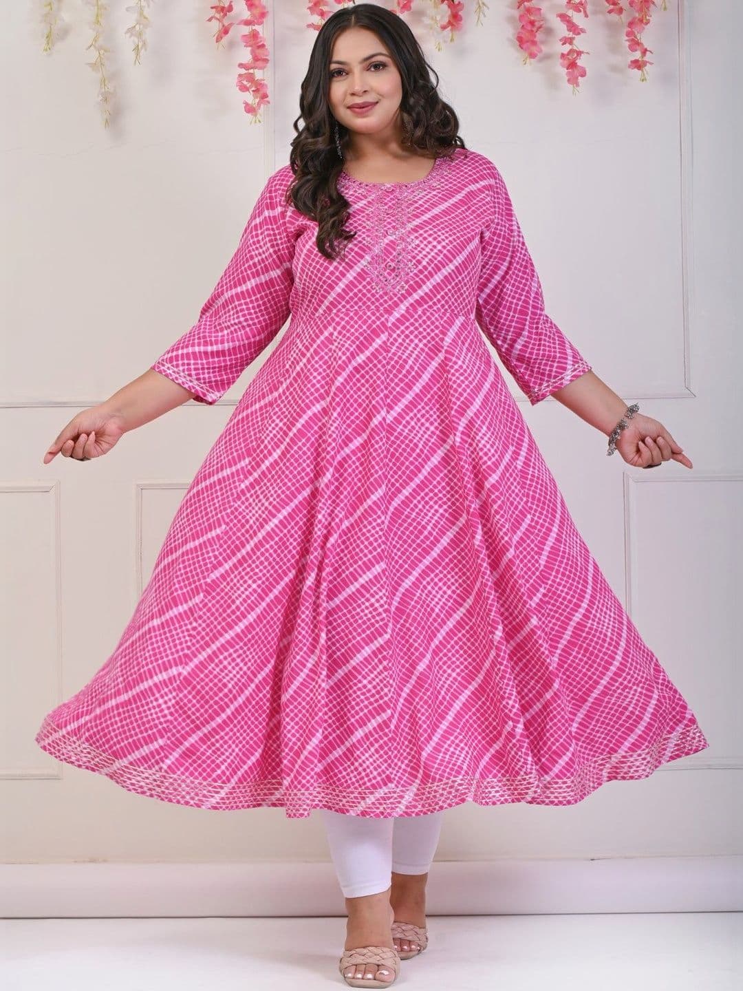 Sztori Women Striped Anarkali Kurta - view 1