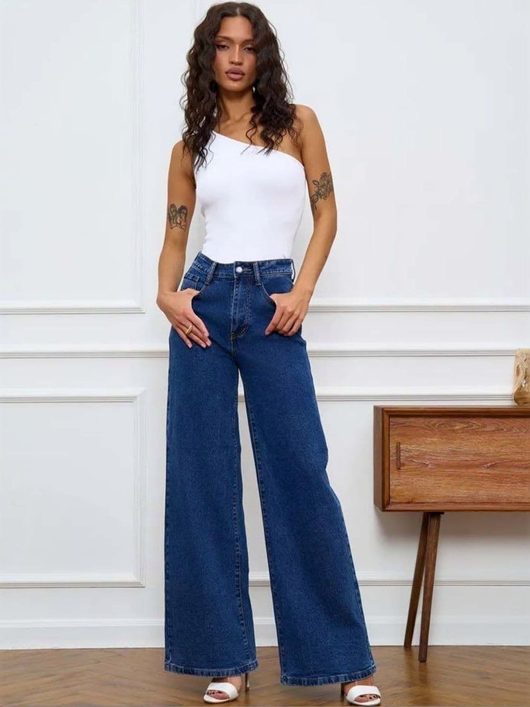 Stylecast X Kotty Women Wide Leg High-Rise Jeans - view 1