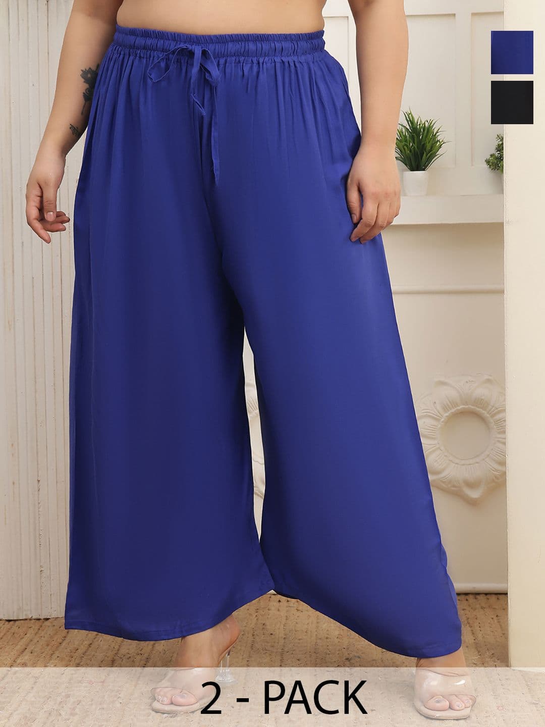LEGITLOOKS Women 2 Ethnic Palazzos - view 1