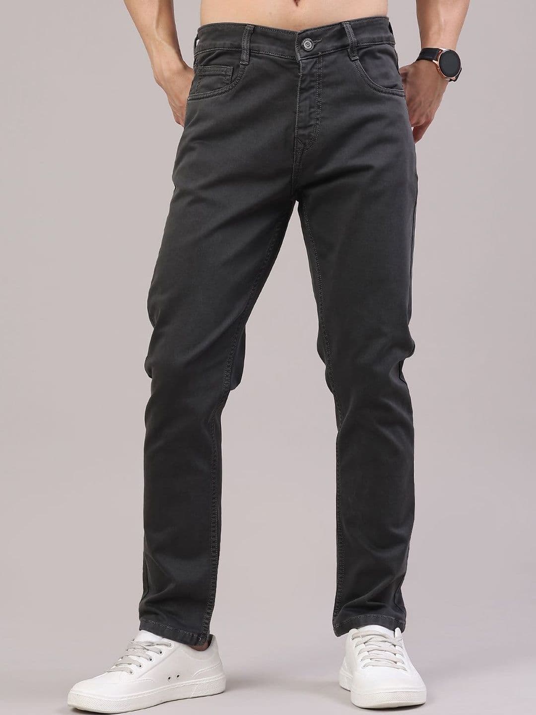 V-Mart Men Regular Fit Mid-Rise Stretchable Jeans - view 1