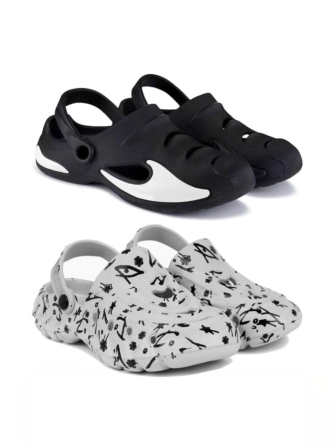 Pampy Angel Men Printed Clogs - view 1