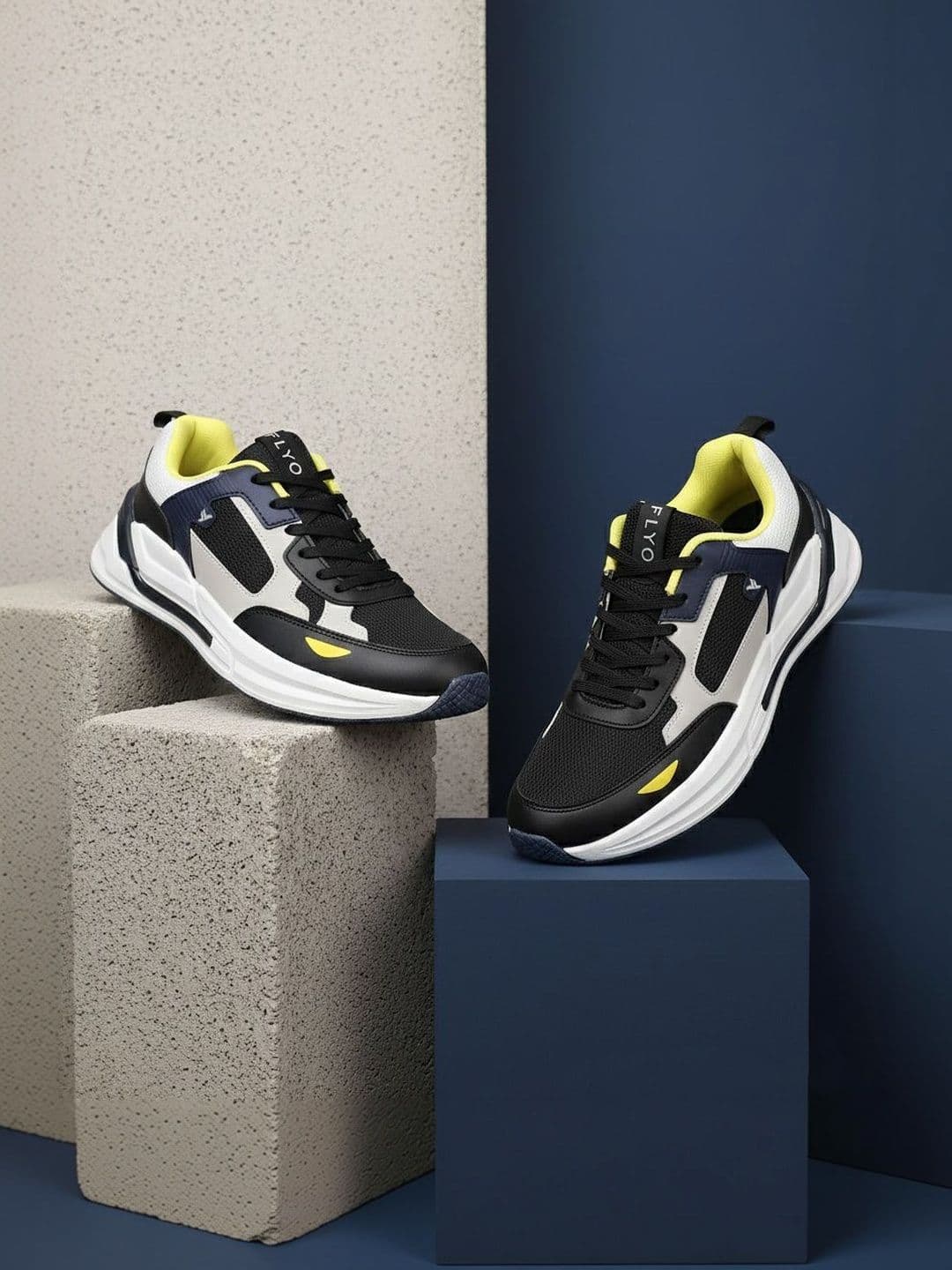 FLYO Men Mesh Running Non-Marking Shoes - view 1