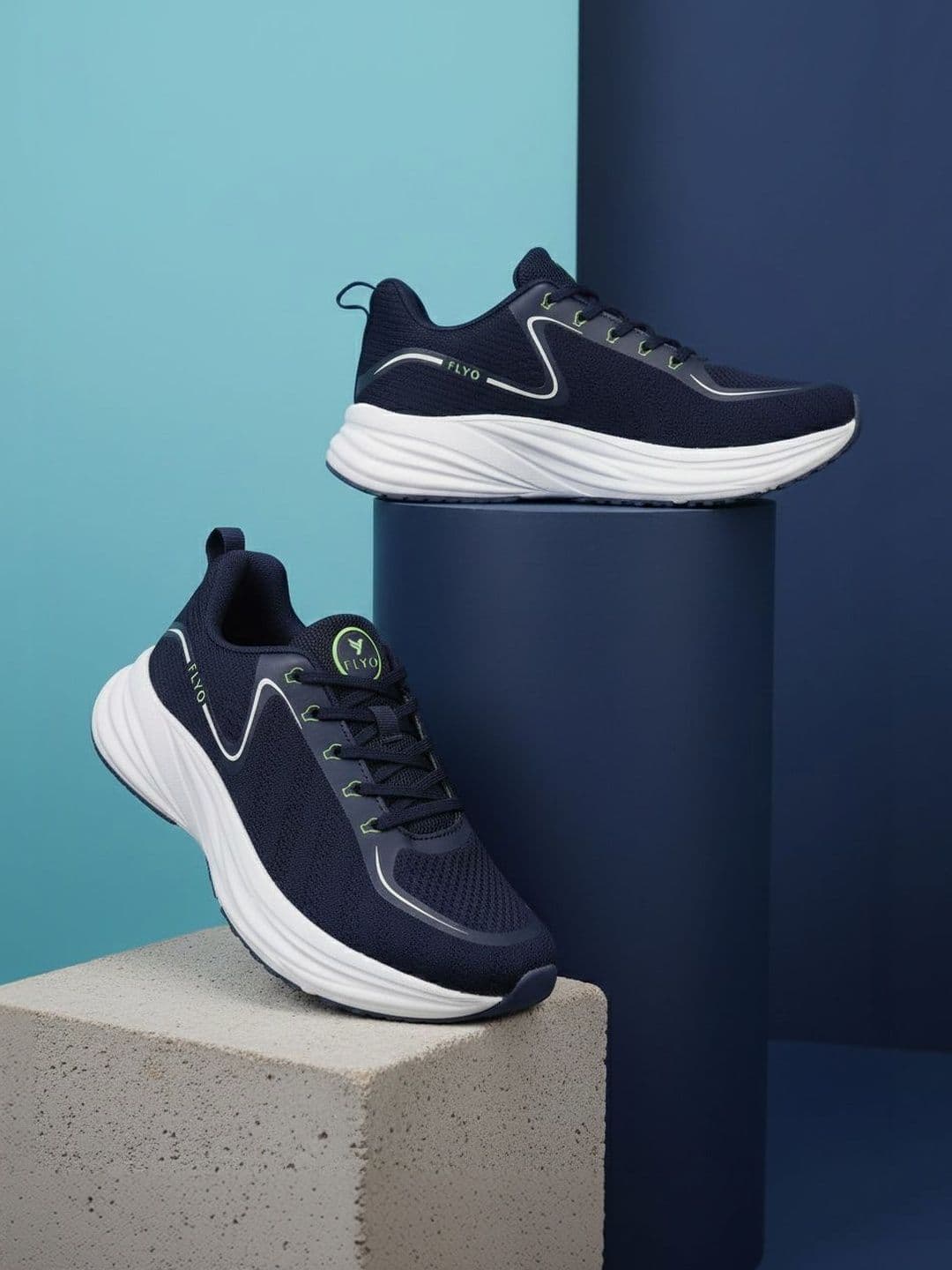 FLYO Men Mesh Running Non-Marking Shoes - view 1