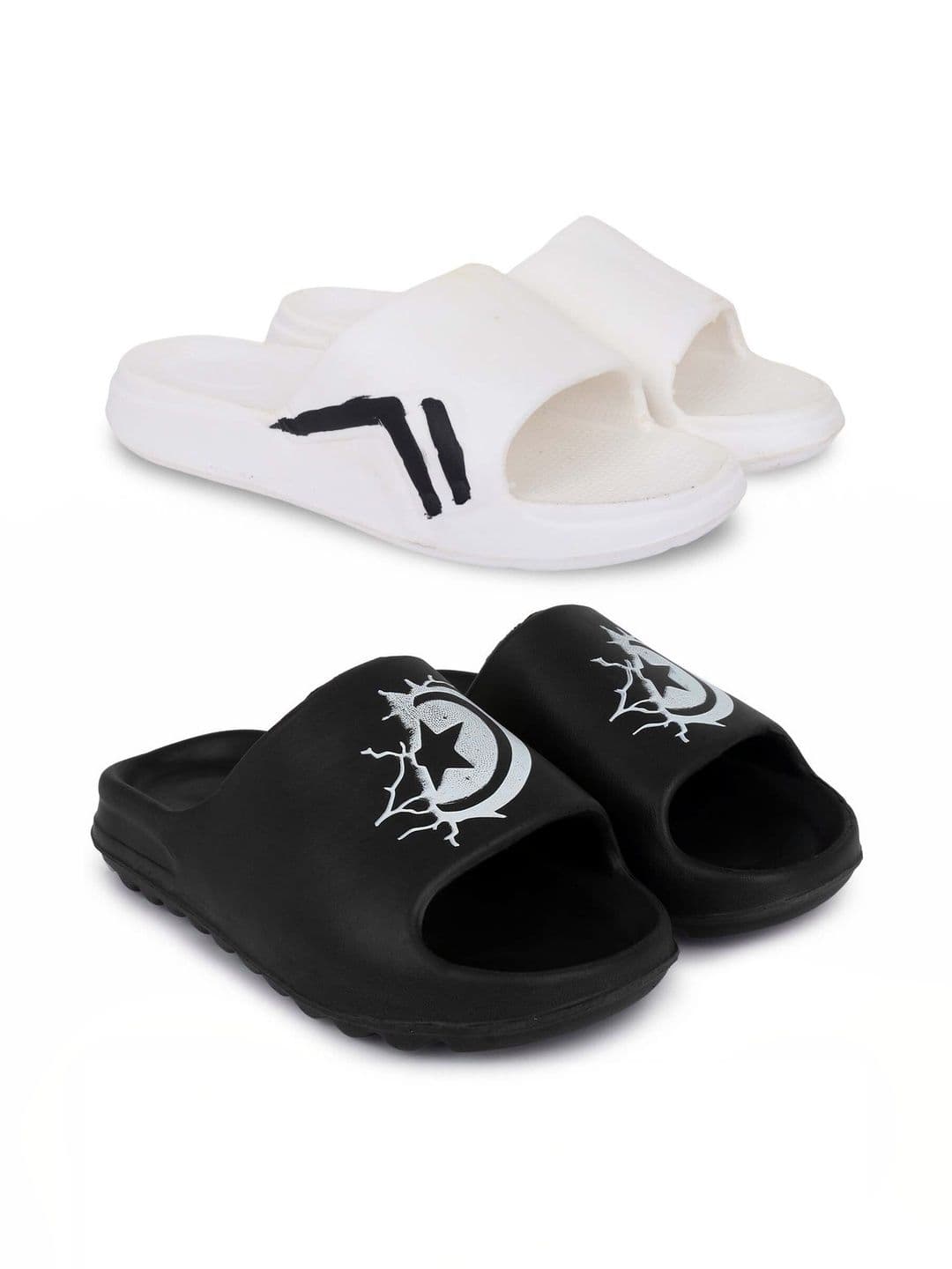 KAPYANSH Men Printed Sliders - view 1