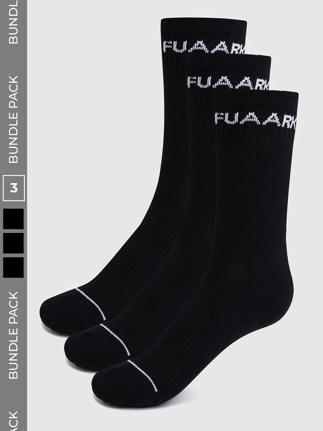 FUAARK Men Pack of 3 Cotton Blend Calf Length Socks - view 1