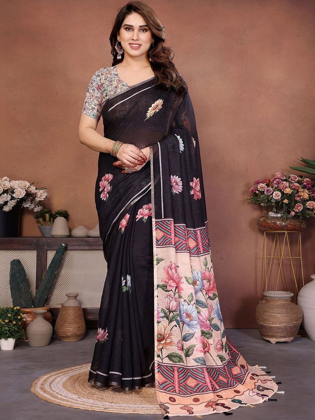 SZN Floral Designer Saree - view 1