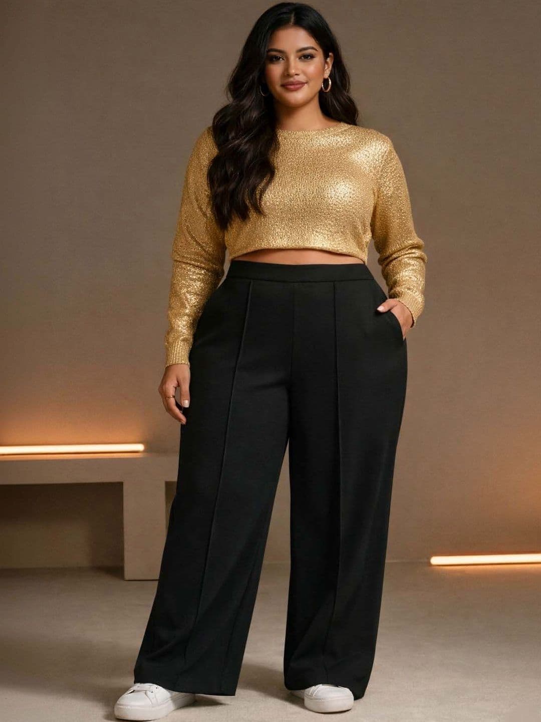 Stylecast X Kotty Women Smart Wear Pleated Pants - view 1