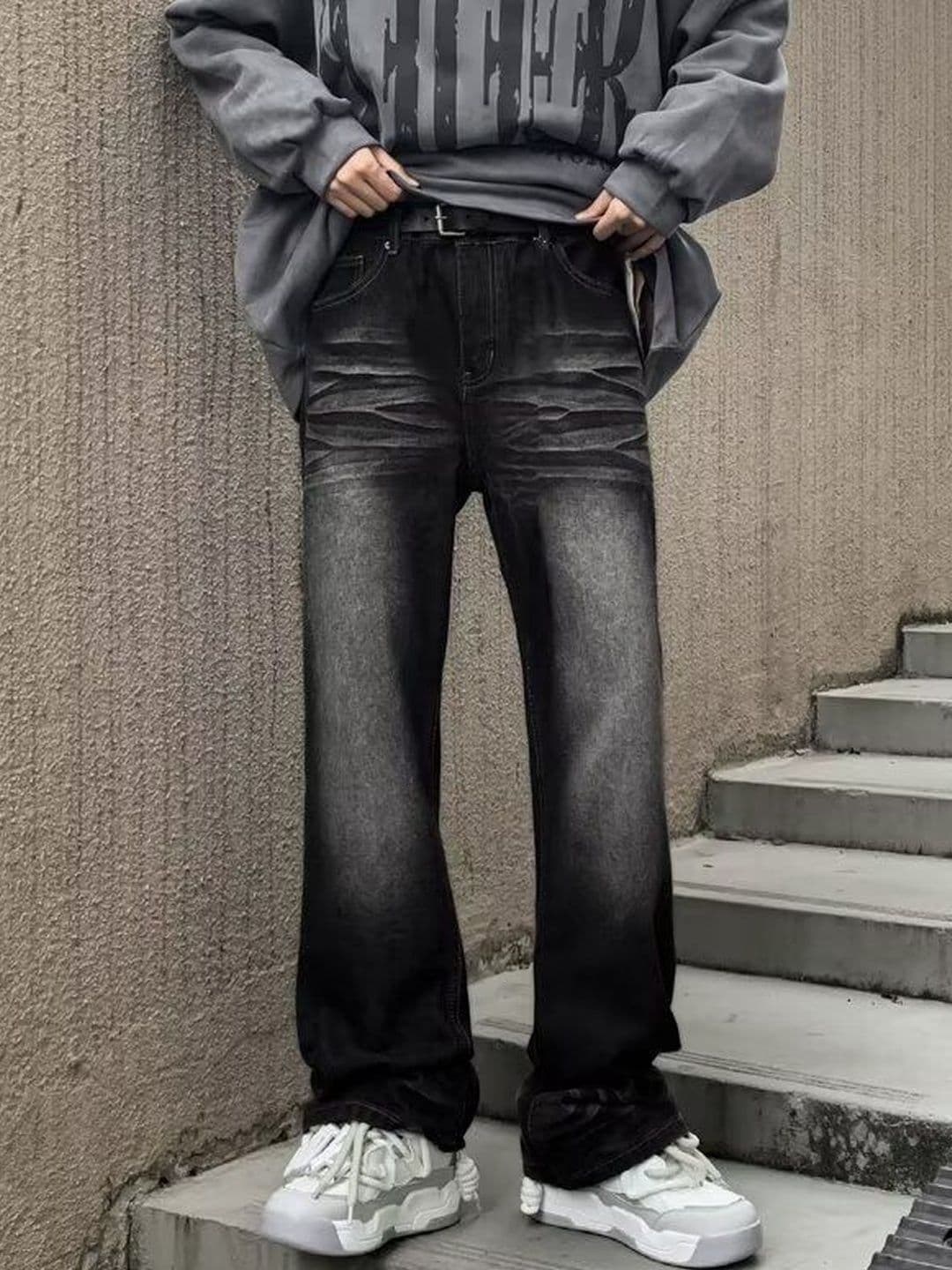 StyleCast x Revolte Men Relaxed Fit Mid-Rise Light Fade Jeans - view 1
