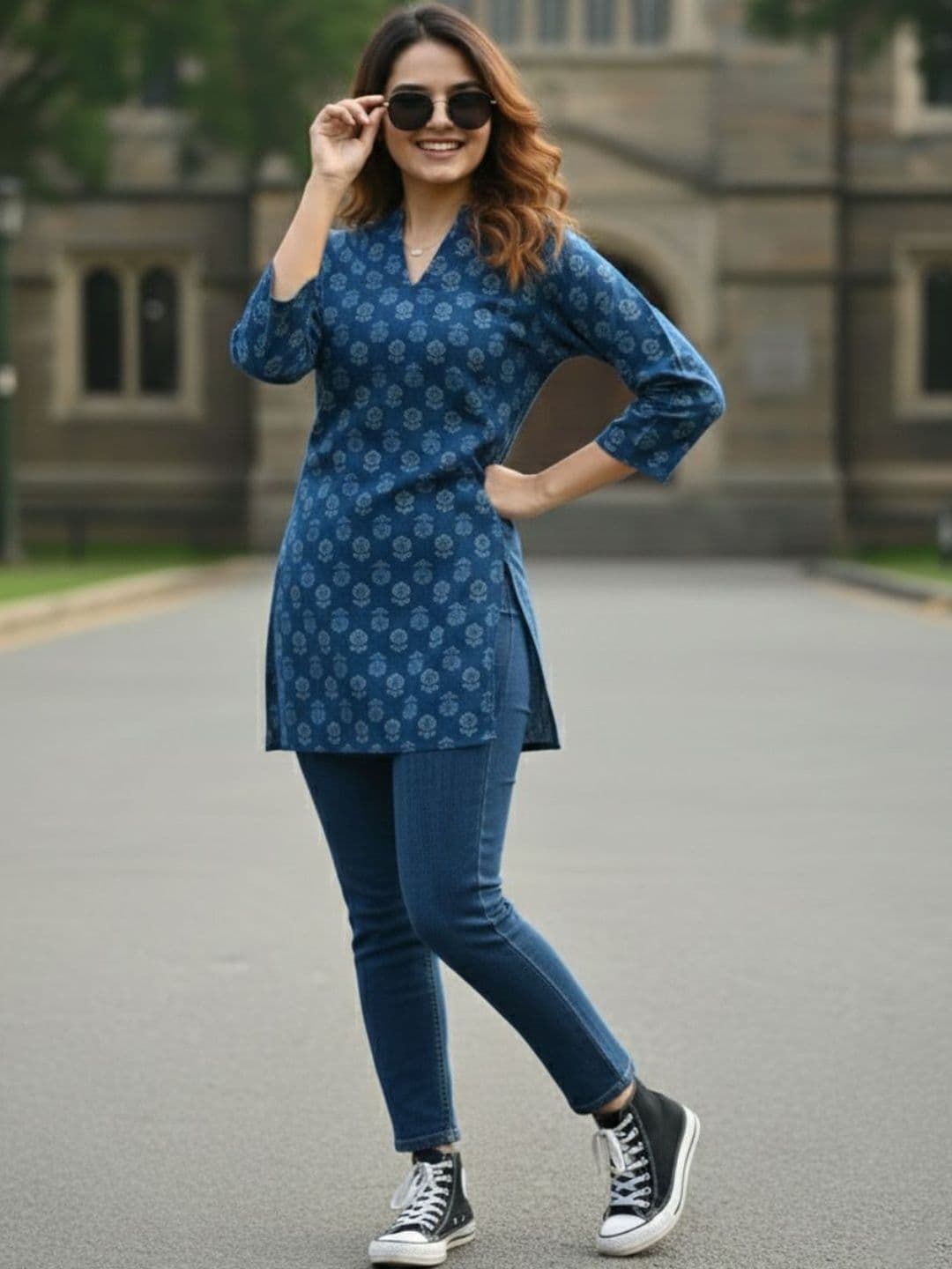 AADVIKA Women Ethnic Motifs Printed Kurta - view 1