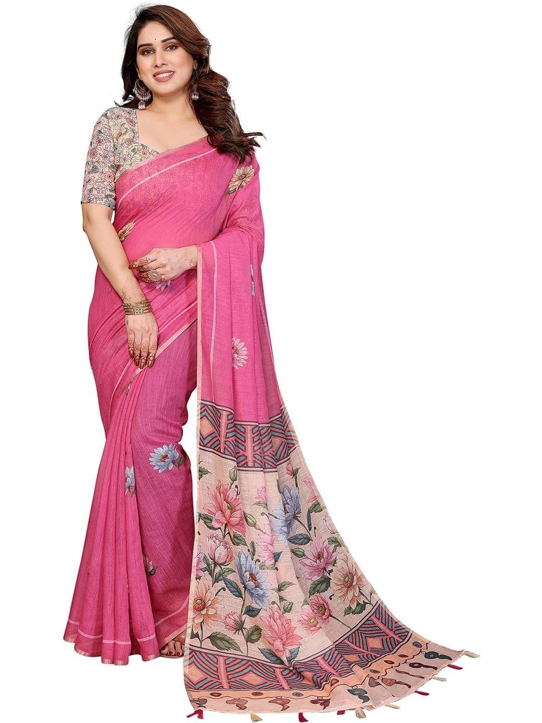 SZN Floral Saree - view 1