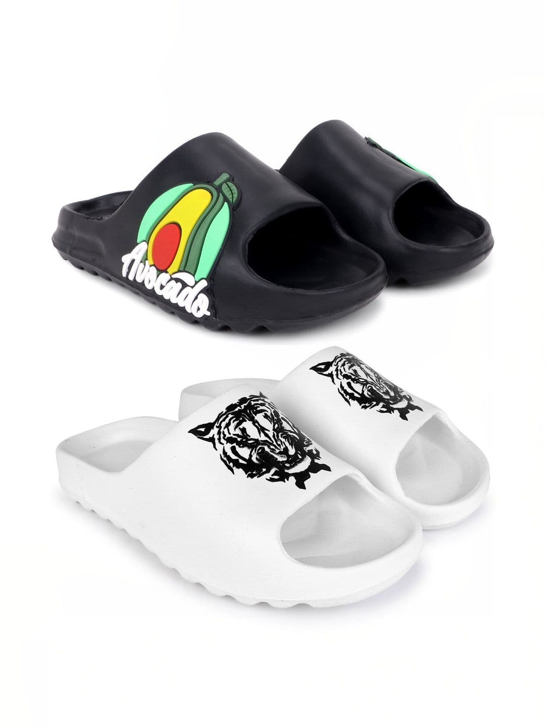 KAPYANSH Men Printed Sliders - view 1