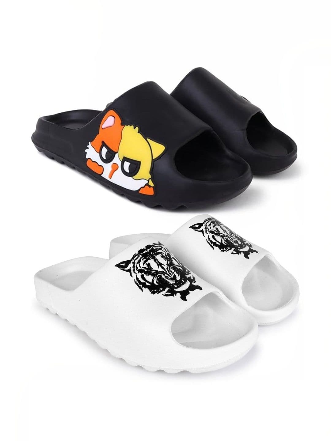 Pampy Angel Men Printed Sliders - view 1