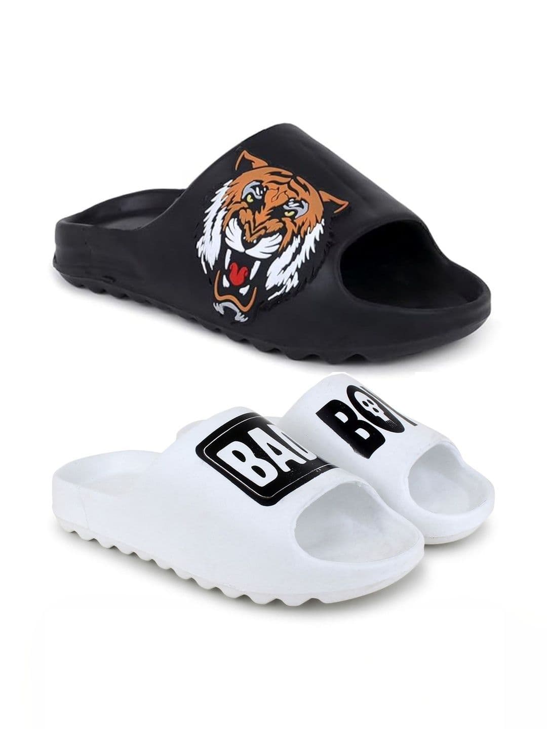 KAPYANSH Men Printed Sliders - view 1