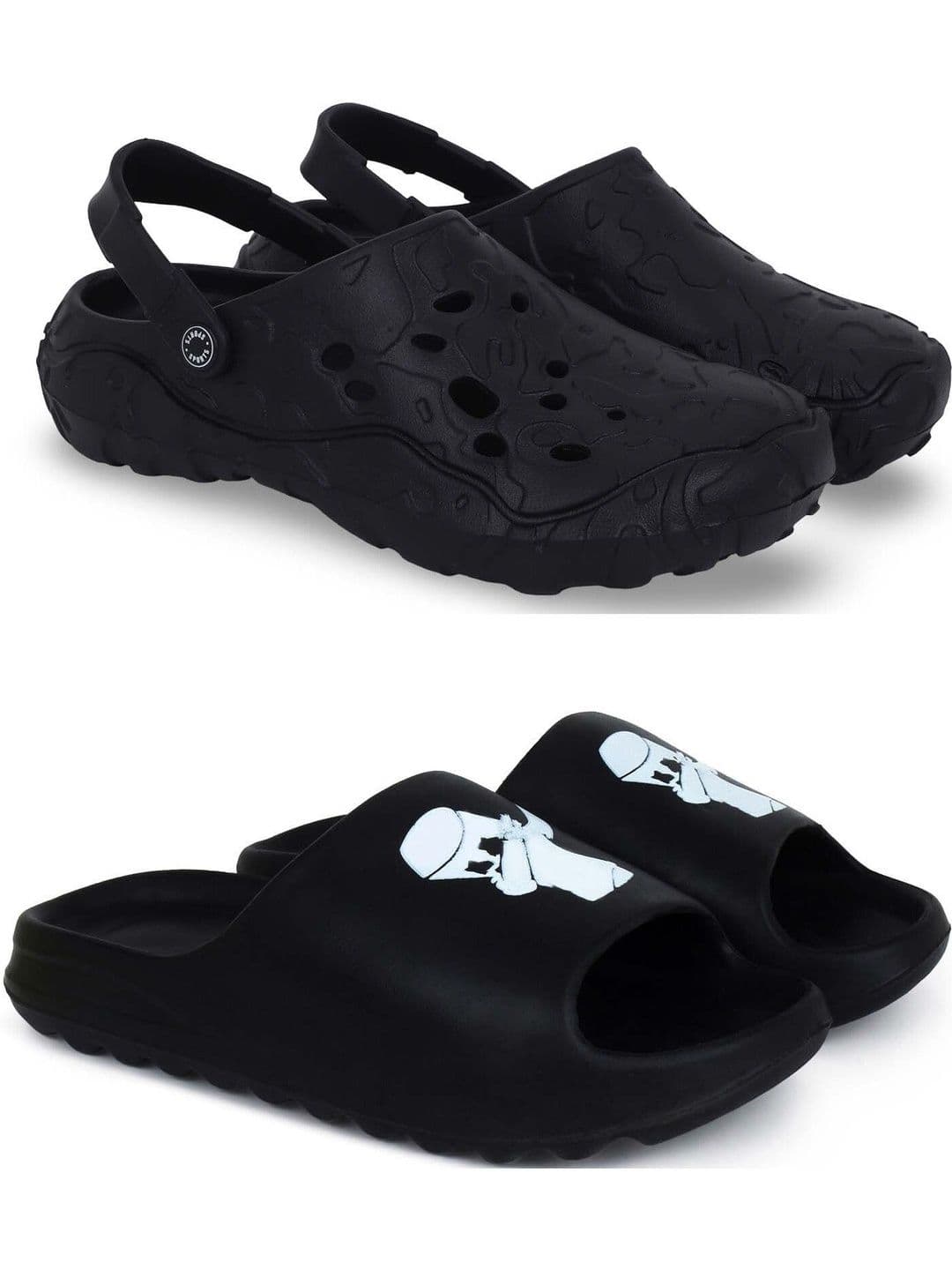 Pampy Angel Men Set Of 2 Printed Clogs - view 1