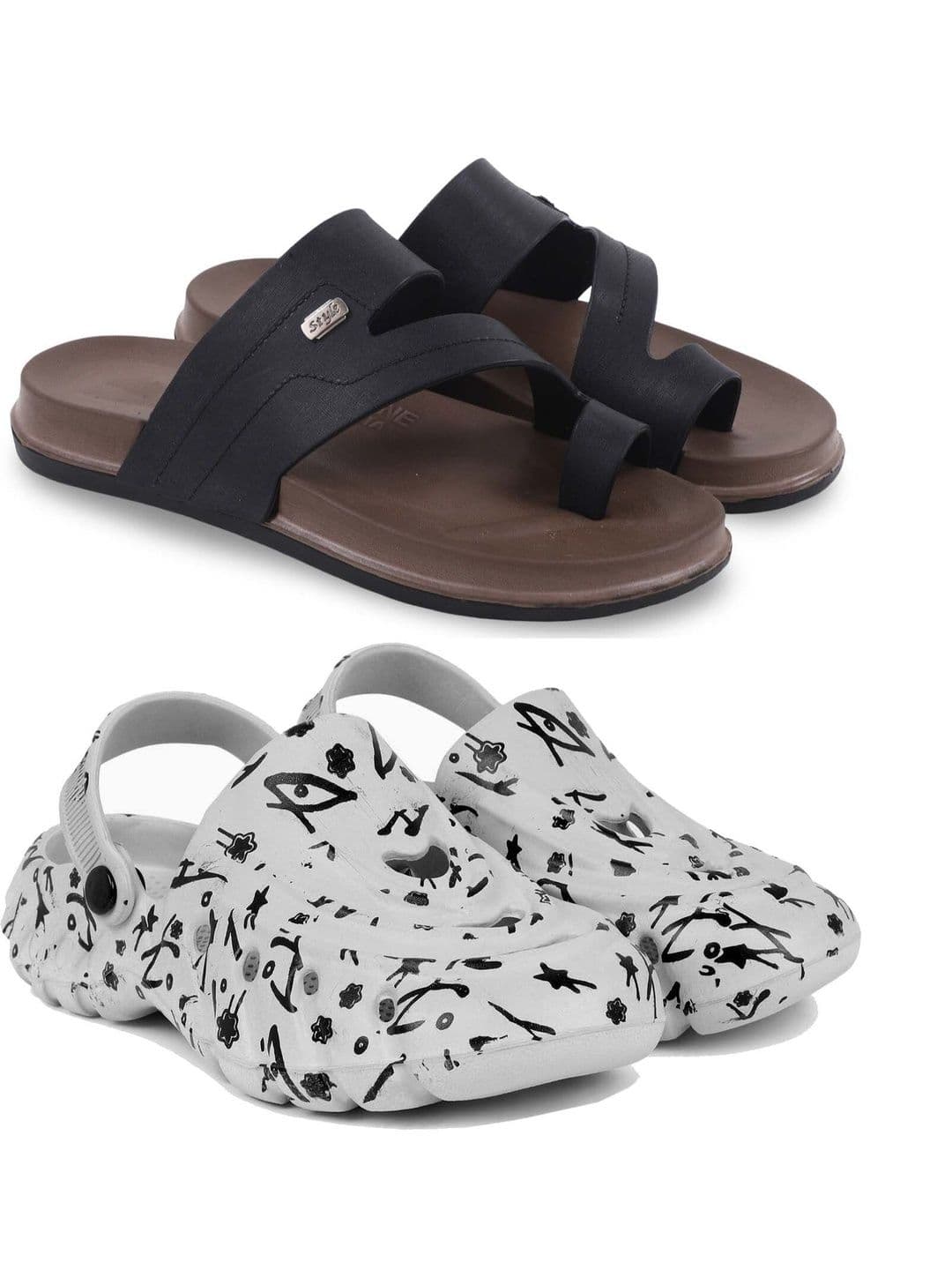 Pampy Angel Men Printed Clogs - view 1