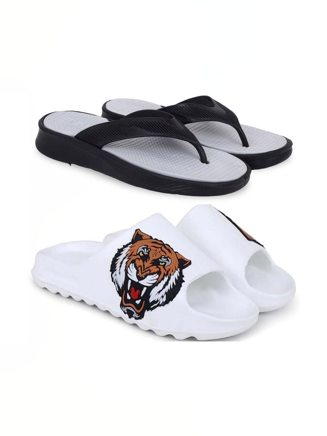 Pampy Angel Men Set Of 2 Printed Thong Flip-Flops - view 1