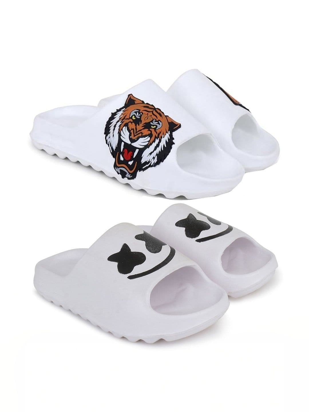 Pampy Angel Men Printed Sliders - view 1