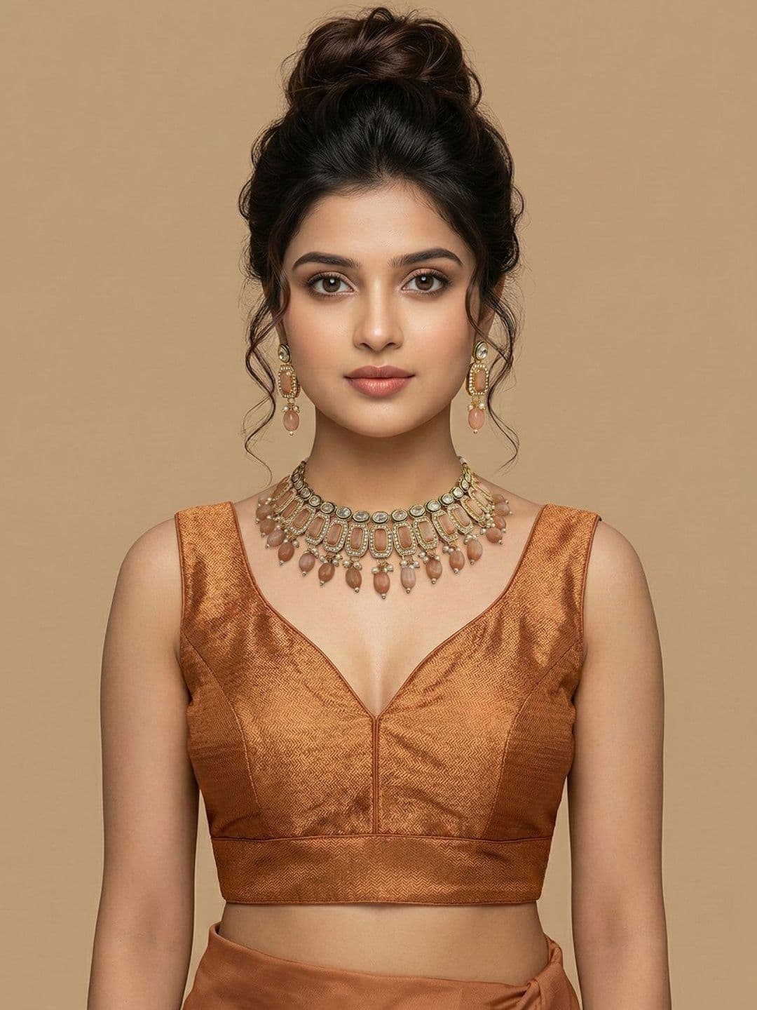 Niraha Silk Blend Woven Design Saree Blouse - view 1