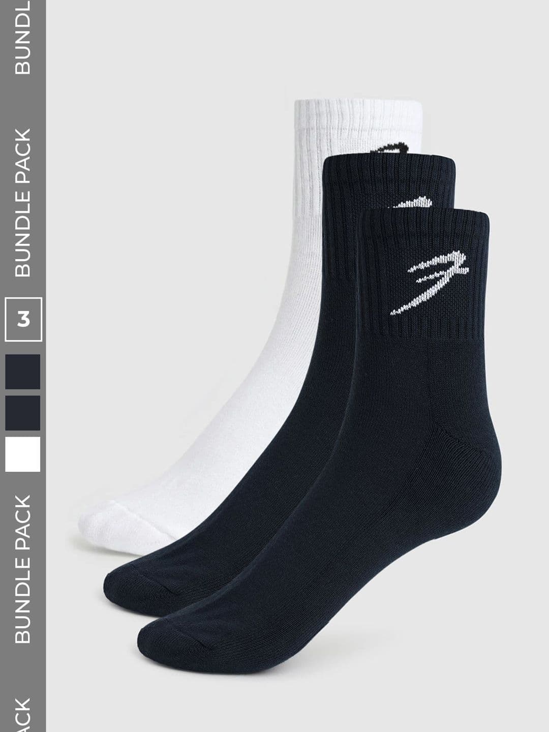 FUAARK Men Pack of 3 Cotton Blend Above Ankle Socks - view 1