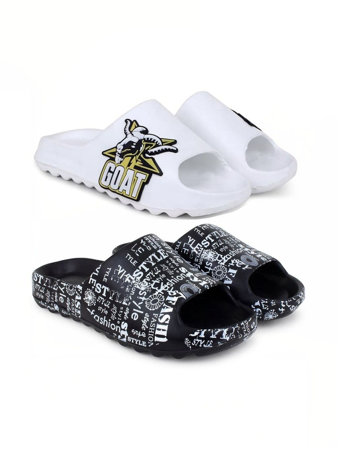 KAPYANSH Men Printed Sliders - view 1