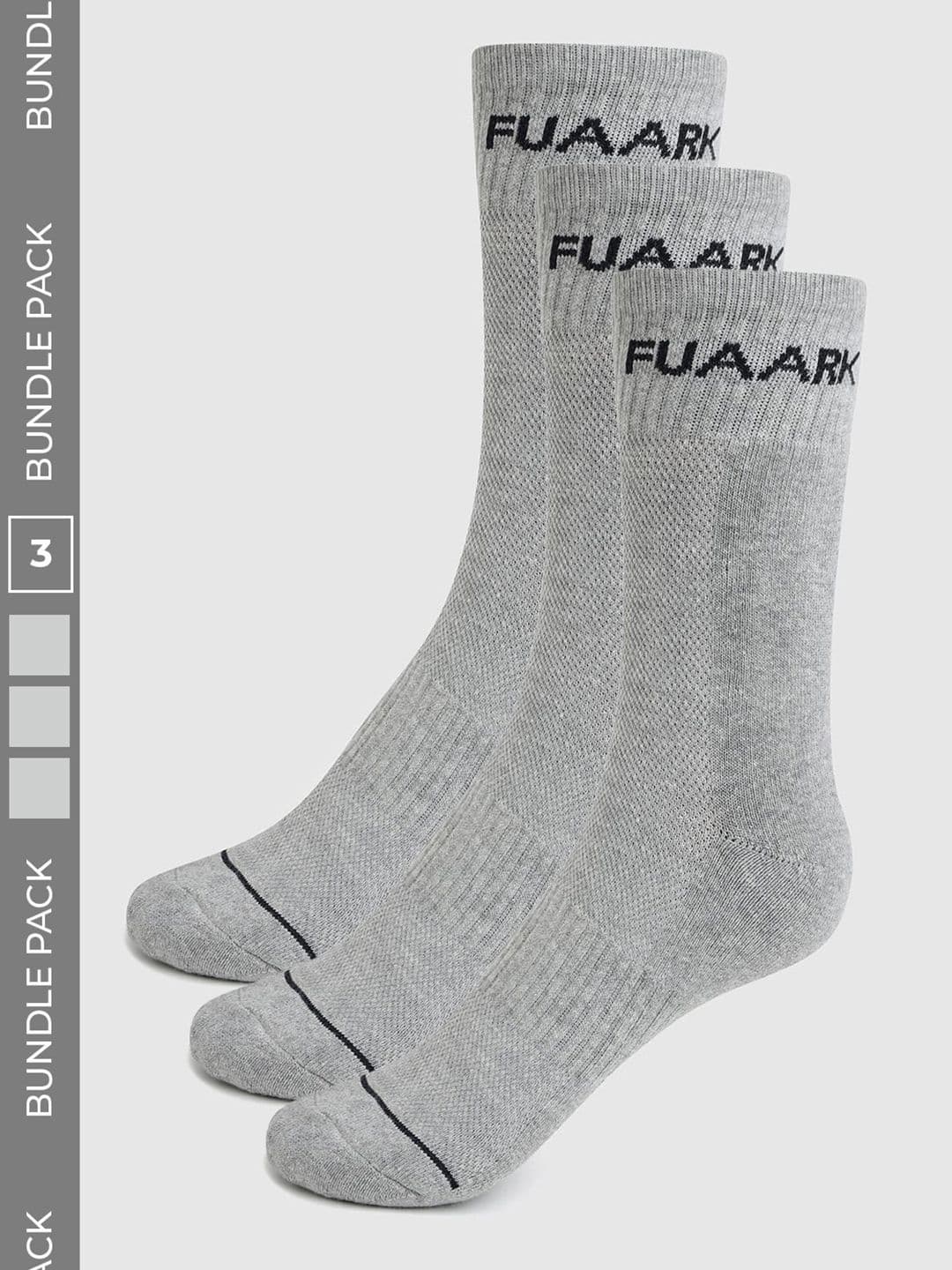 FUAARK Men Pack of 3 Cotton Blend Calf Length Socks - view 1