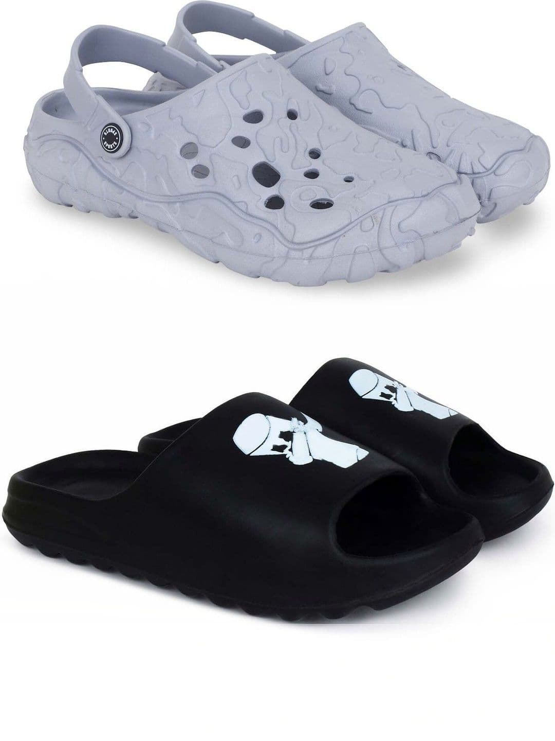 Pampy Angel Men Set Of 2 Printed Clogs - view 1