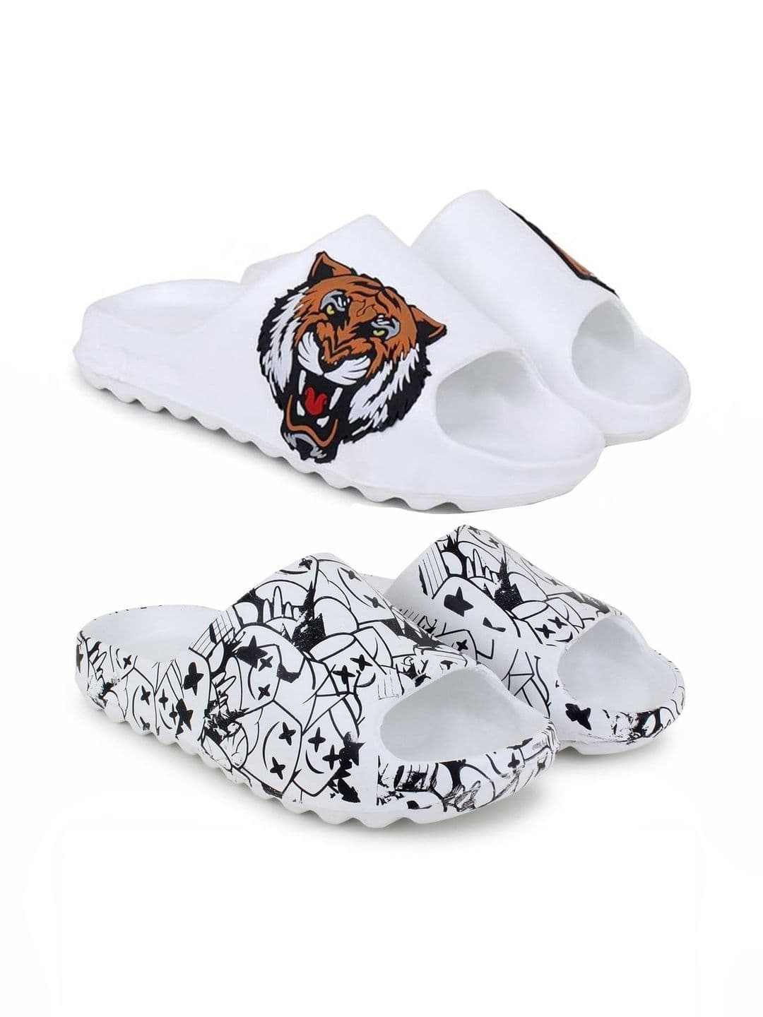 KAPYANSH Men Printed Sliders - view 1