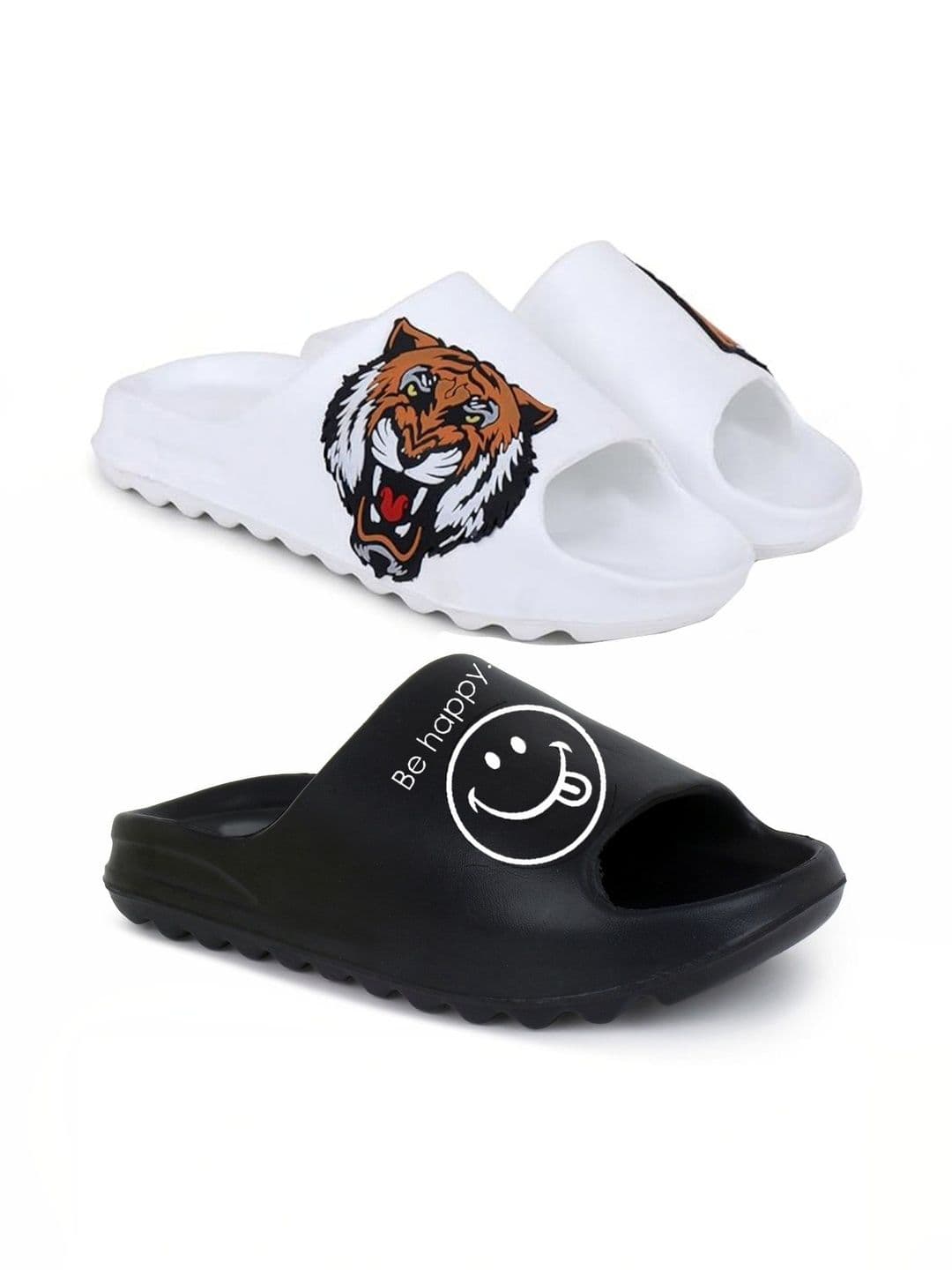 KAPYANSH Men Printed Sliders - view 1