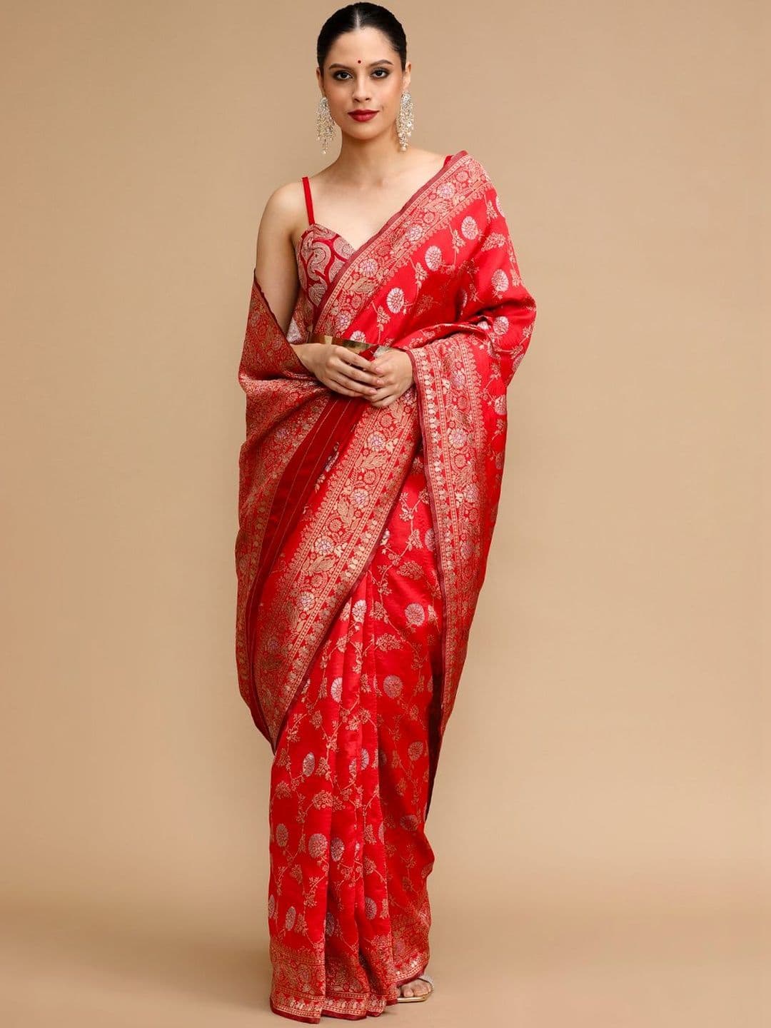 House of Pataudi Woven Design Banarasi Saree - view 1