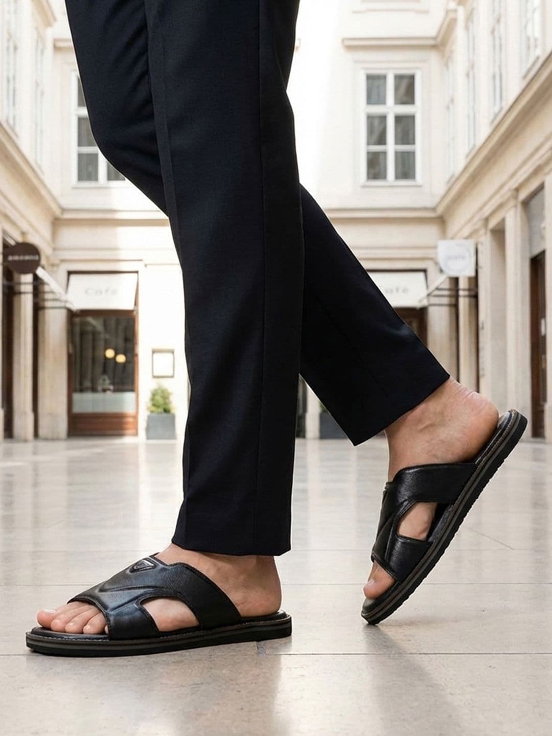 Bugatti Men Leather Comfort Sandals - view 1
