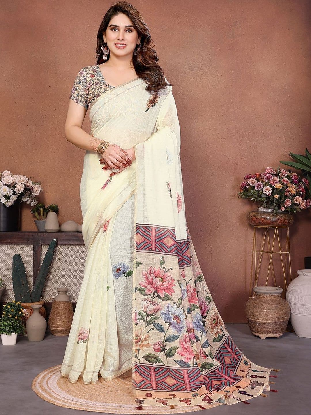 SZN Floral Saree - view 1