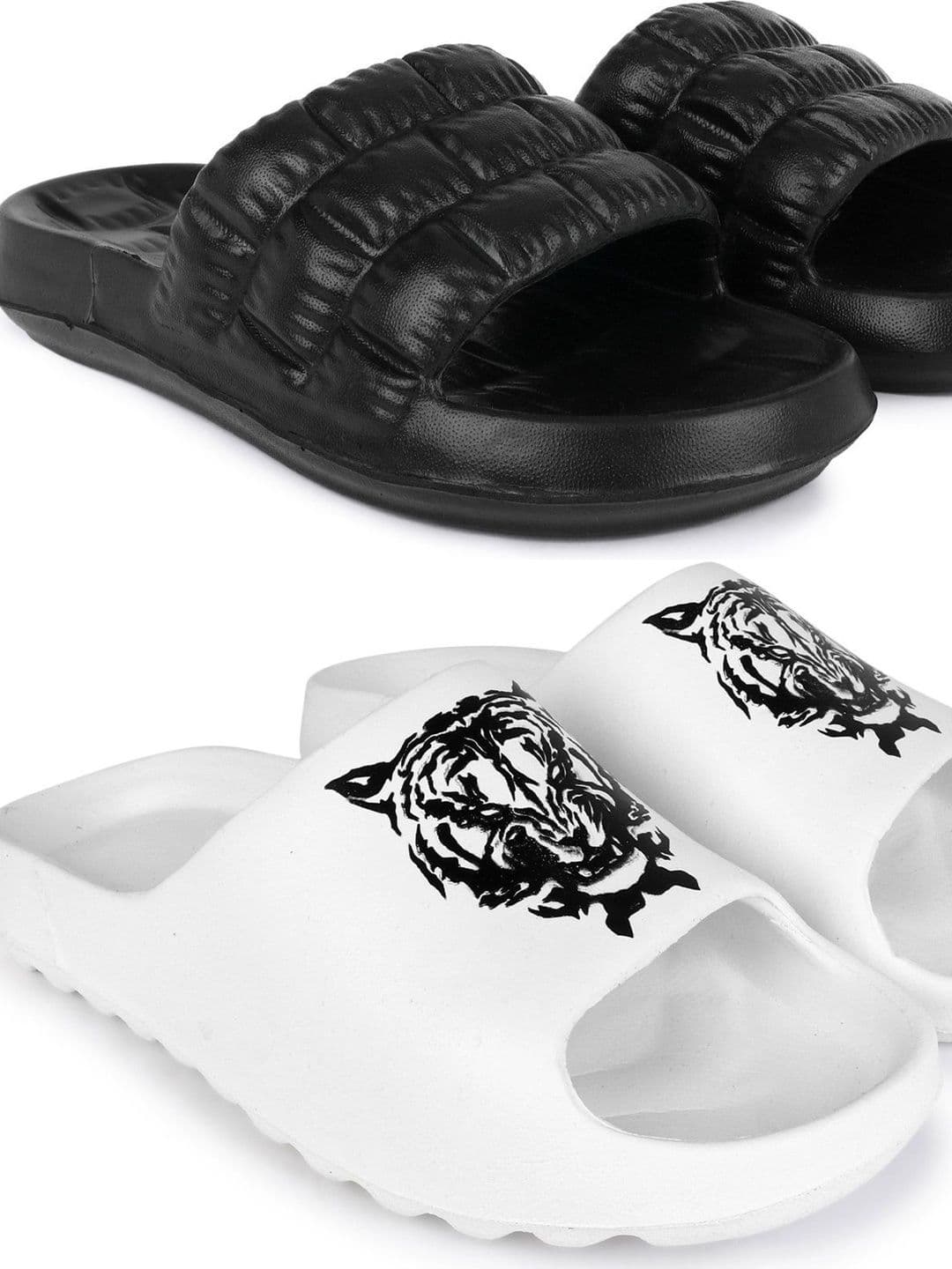 Pampy Angel Men Printed Sliders - view 1