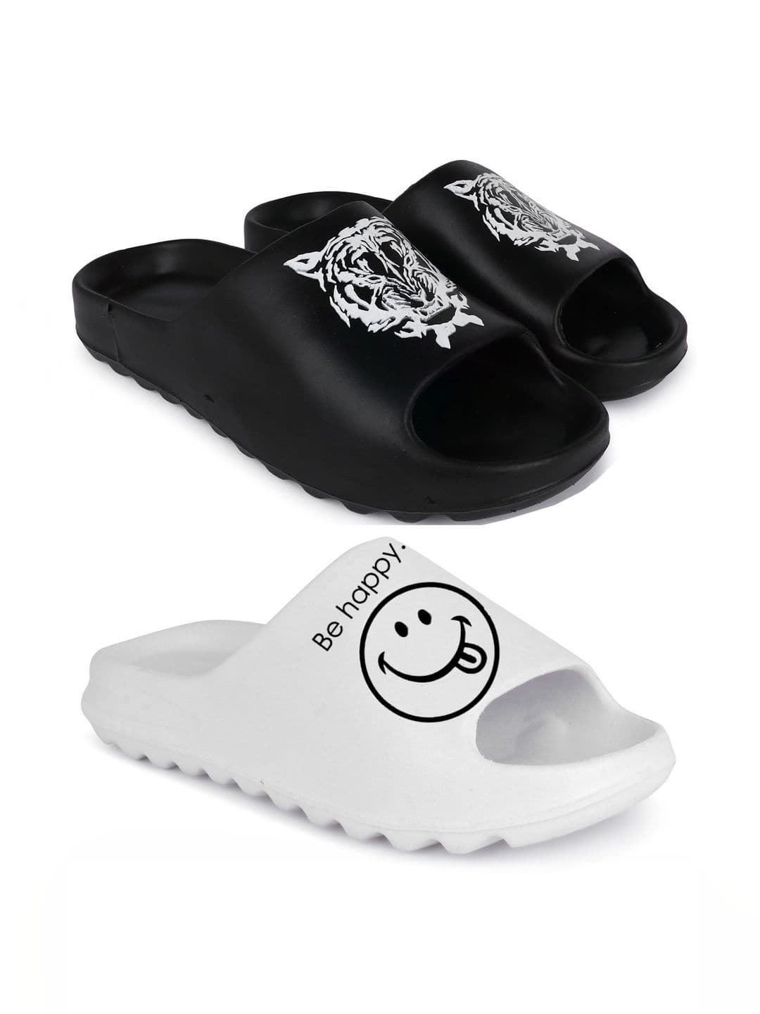 KAPYANSH Men Printed Sliders - view 1
