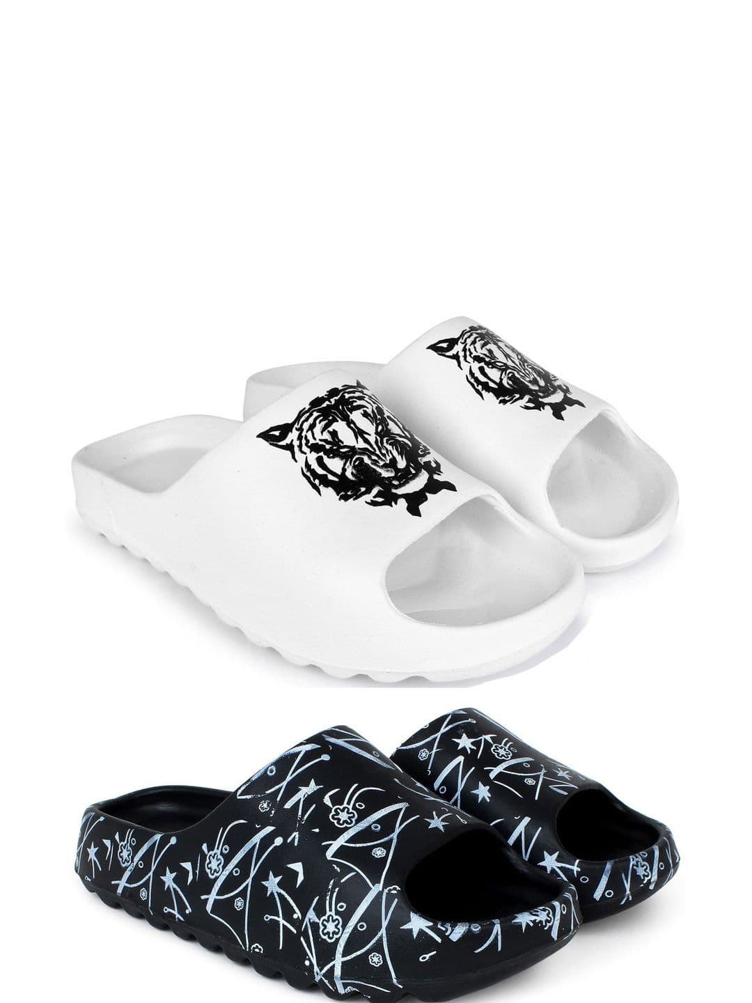 Pampy Angel Men Printed Sliders - view 1