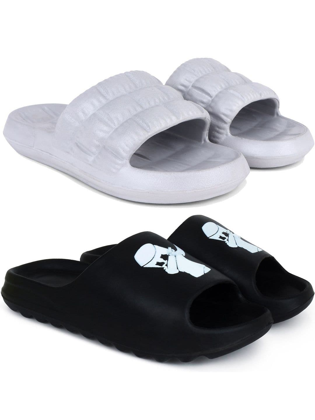 KAPYANSH Men Printed Sliders - view 1