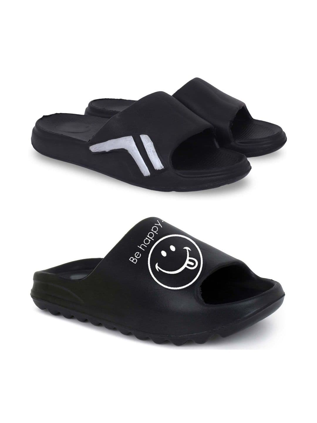 Pampy Angel Men Printed Sliders - view 1